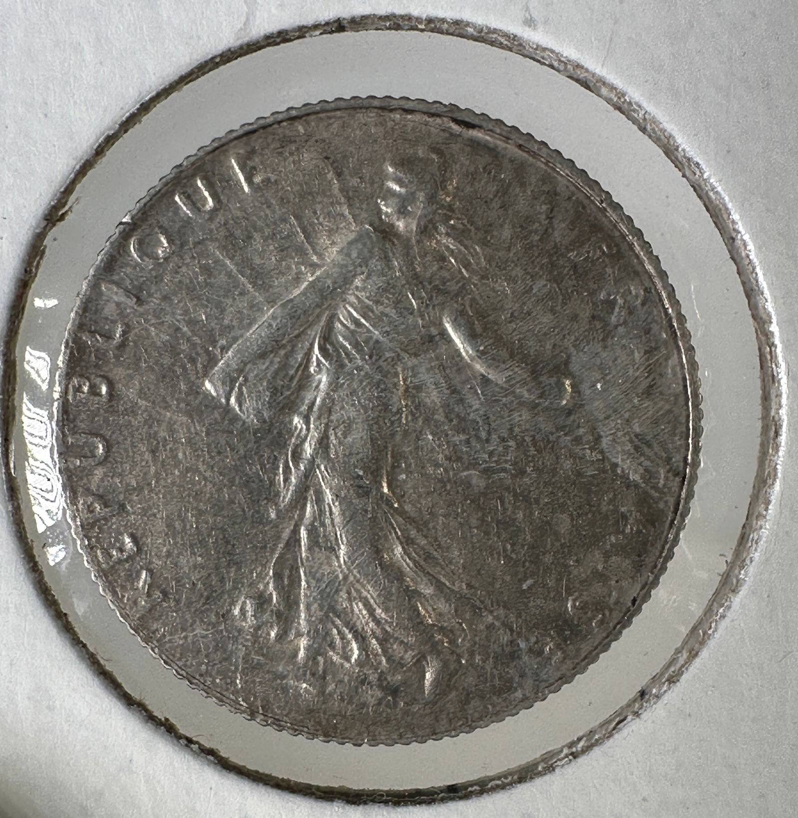 1919 France 50 Centimes .835 Silver Coin (1 of 2)