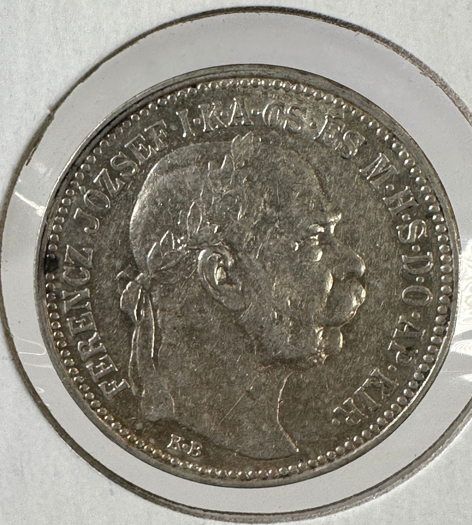 1915 Austro-Hungarian Emp. 1 Korona .835 Silver Coin - Hungary: Item(s) as titled. Ungraded; condition varies. See images.