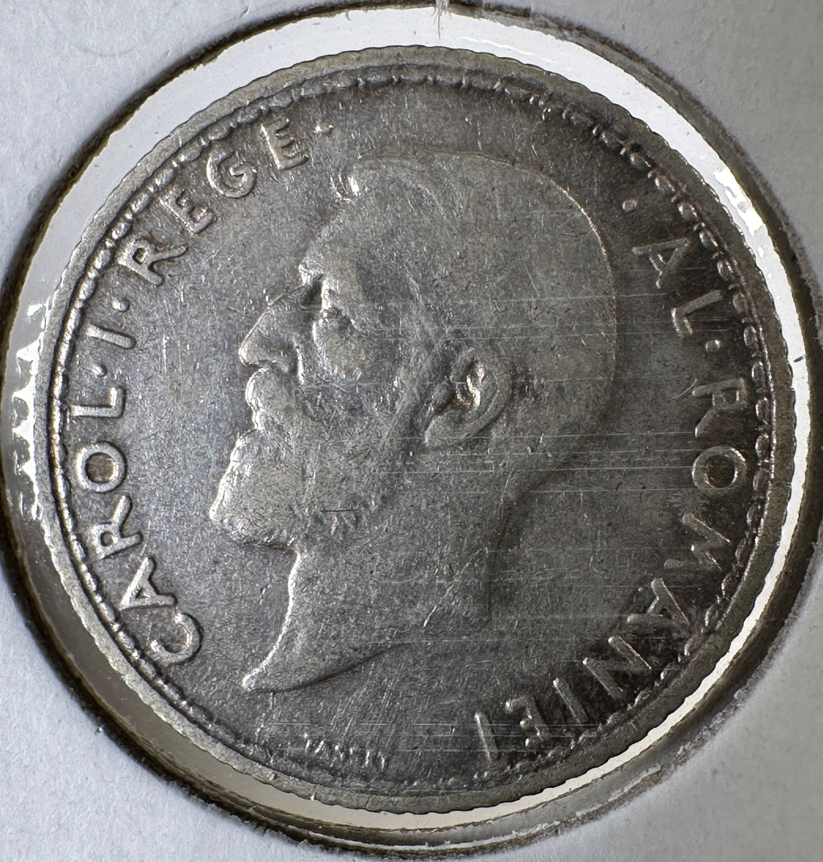 1910 Romania 50 Bani .835 Silver Coin - Carol I (1 of 2)