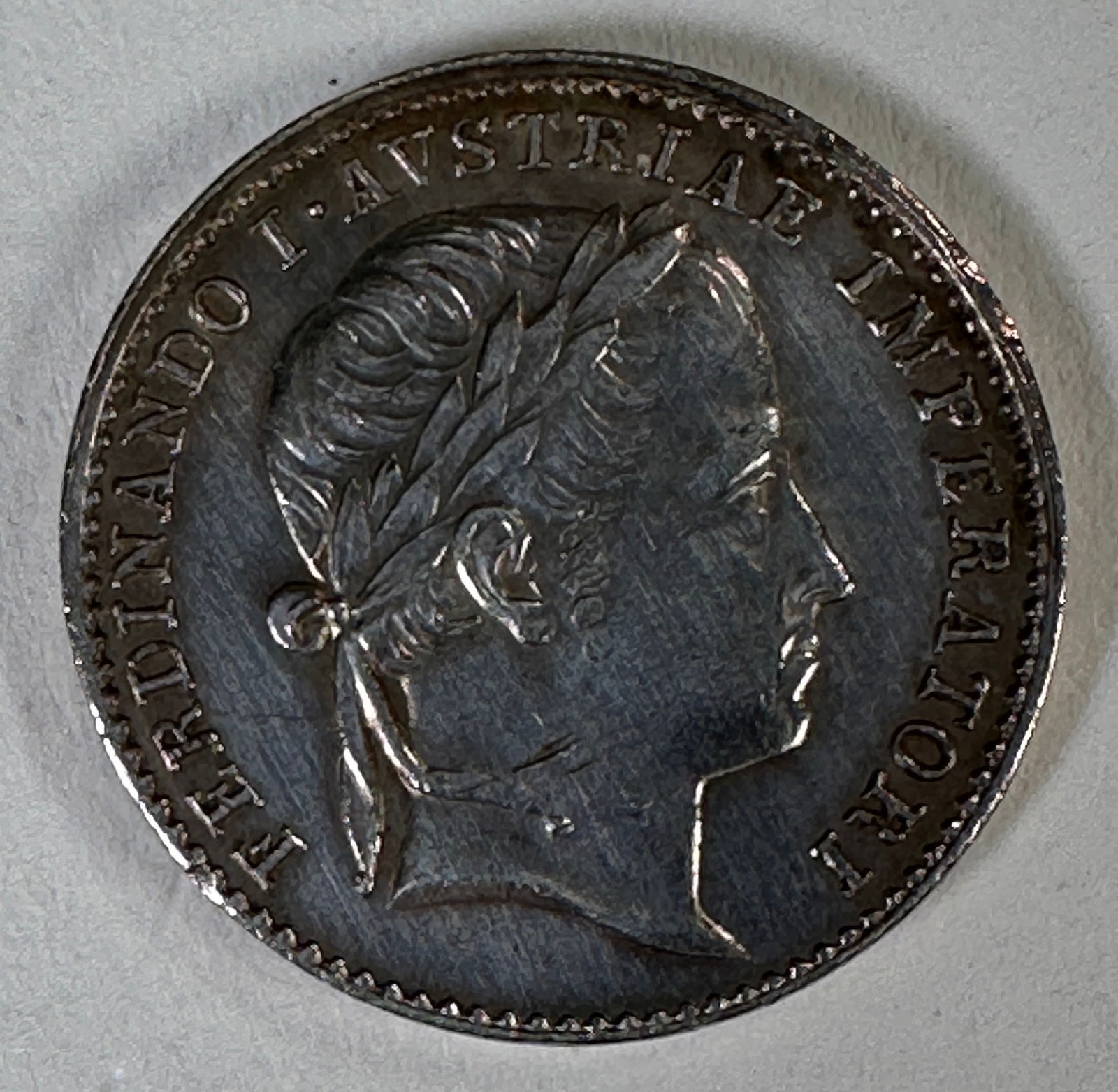 1835 Austria Ferdinand I .900 Silver Coin (1 of 2)
