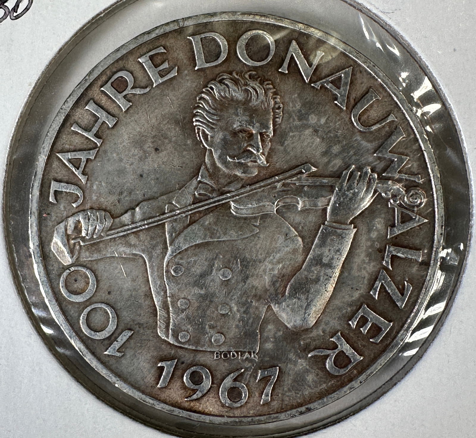 1967 Austria Post WWII 50 Schilling .900 Silver Coin (1 of 2)