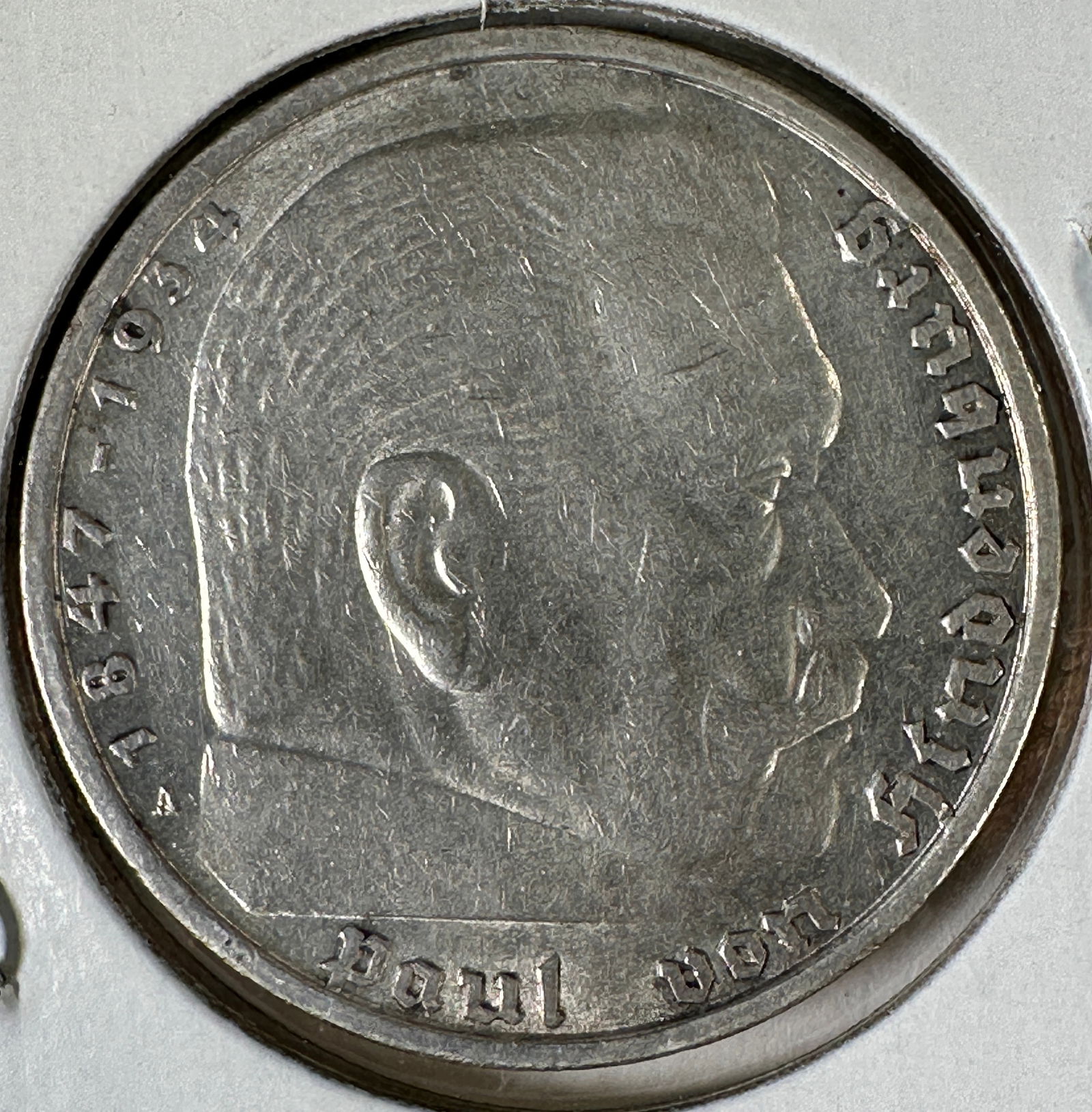 1936 Nazi Germany 5 Reichsmarks .900 Silver Coin: Item(s) as titled. Ungraded; condition varies. See images.