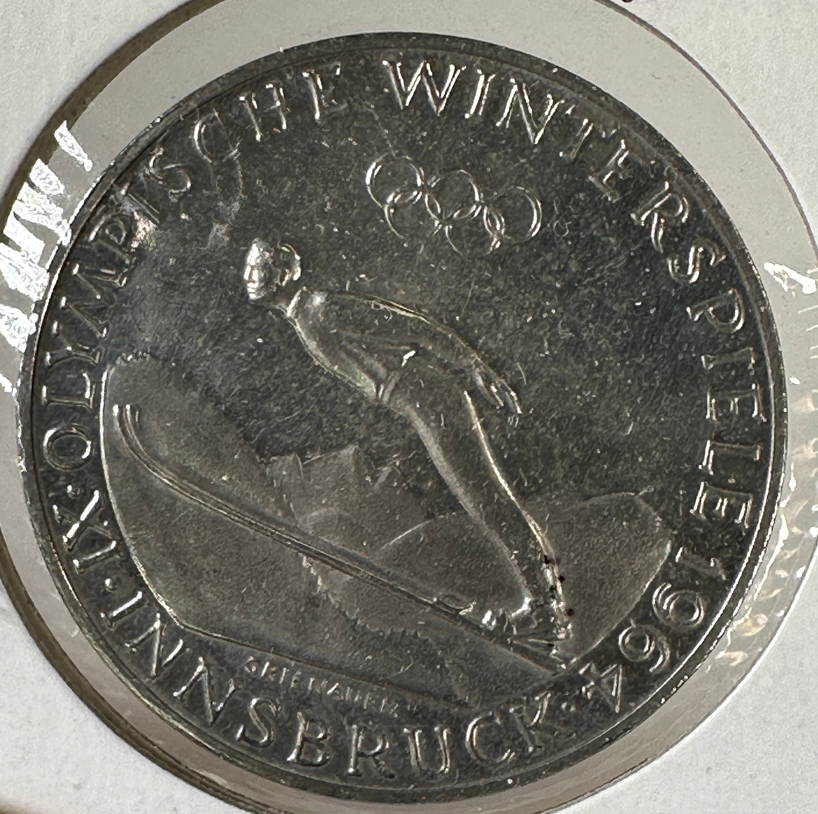1964 Austria Post WWII 50 Schilling .900 Silver Coin - Winter Olympics: Item(s) as titled. Ungraded; condition varies. See images.