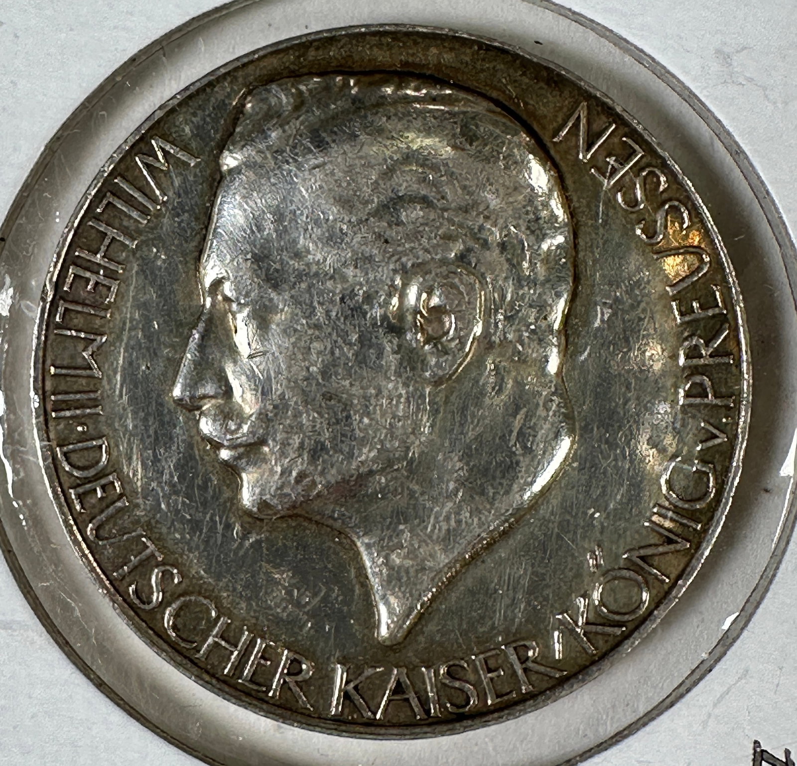 1914 Germany Kaiser Wilhelm II .900 Silver Medal: Item(s) as titled. Ungraded; condition varies. See images.