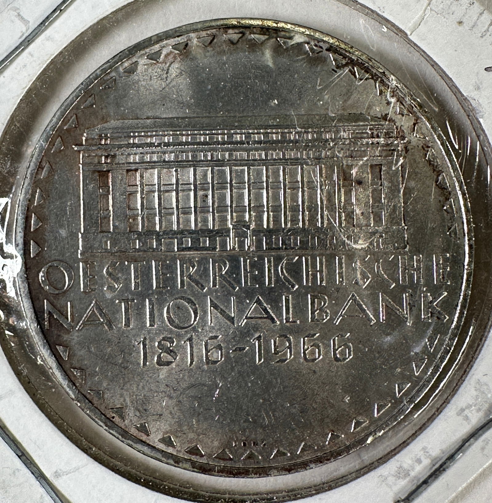 1966 Austria Post WWII 50 Schilling .900 Silver Coin (1 of 2)