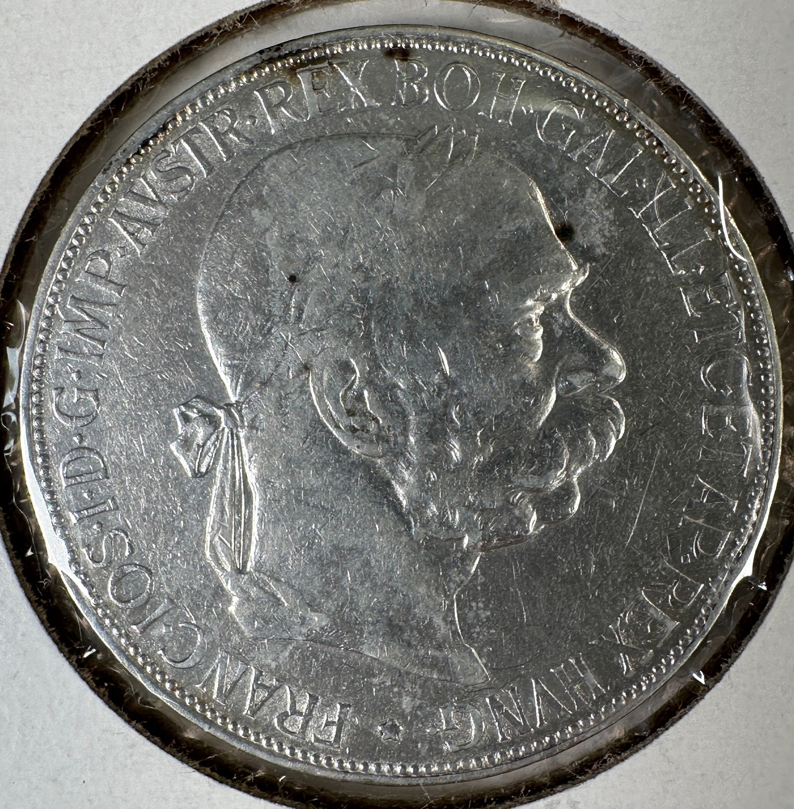 1900 Austro-Hungarian Emp. 5 Corona .900 Silver Coin (1 of 2)