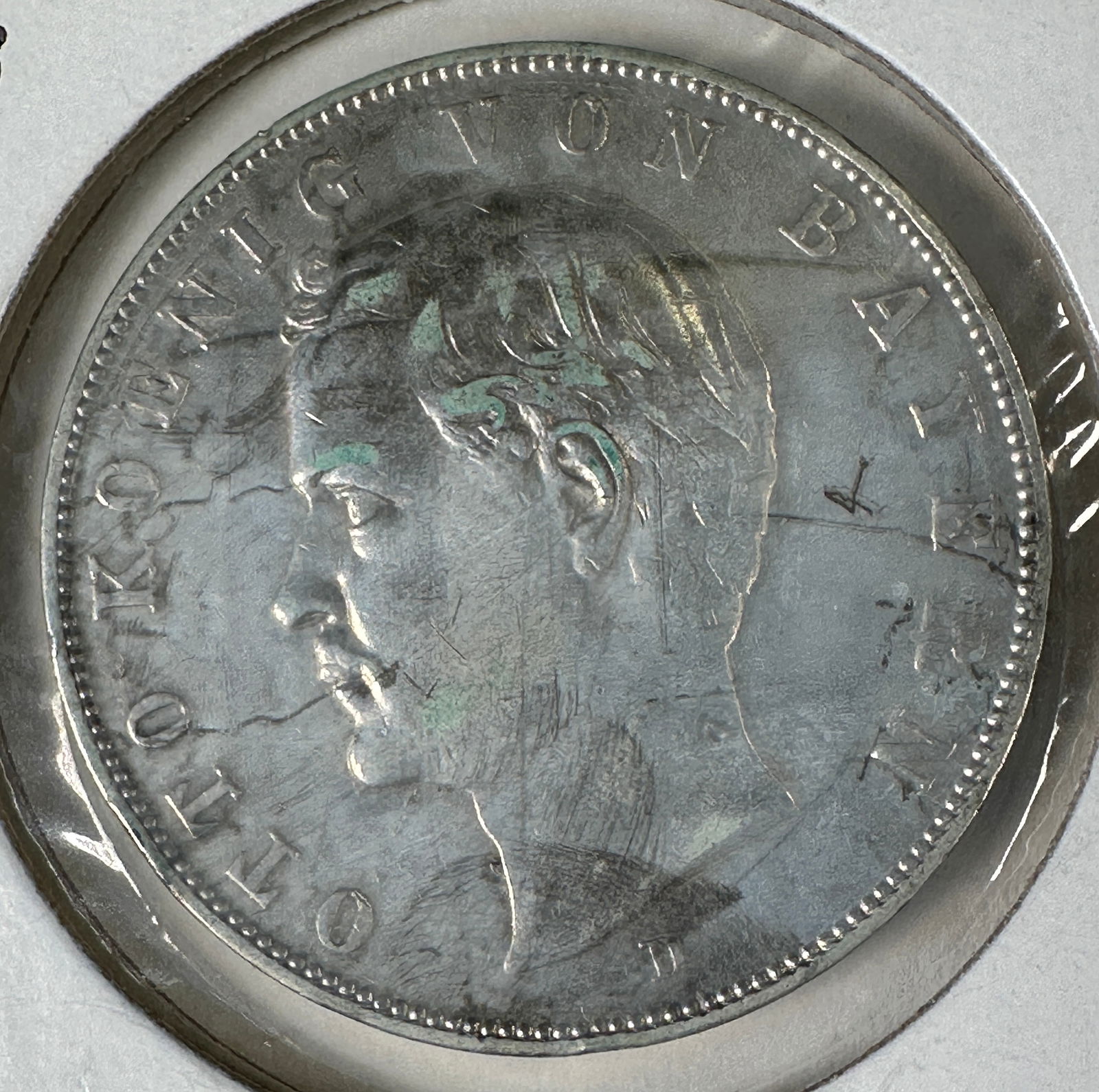 1910 Germany Emp. 3 Mark .900 Silver Coin - Bavaria (1 of 2)