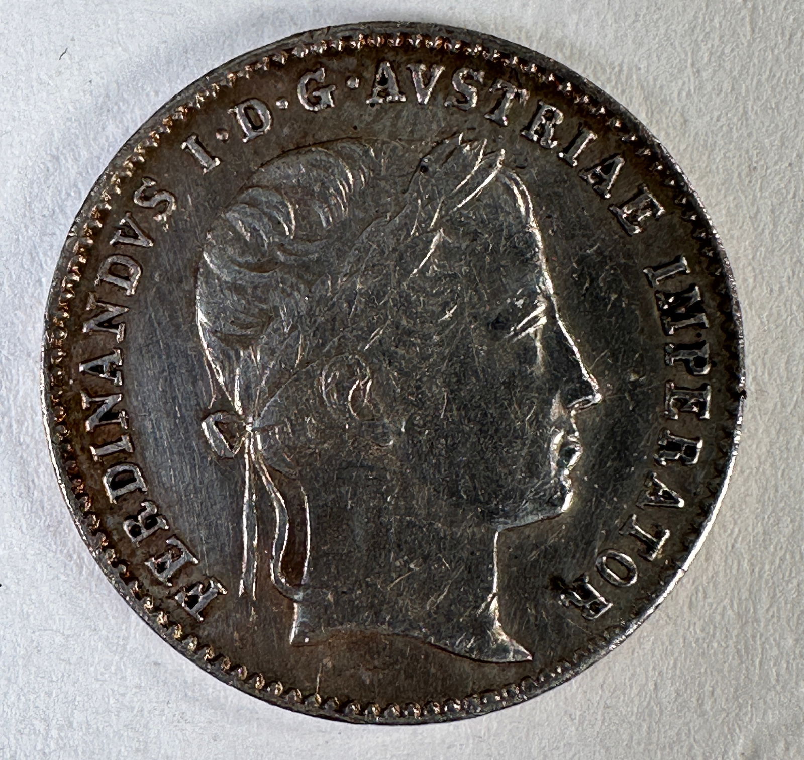 1836 Ferdinand I Coronation .900 Silver Coin (1 of 2)
