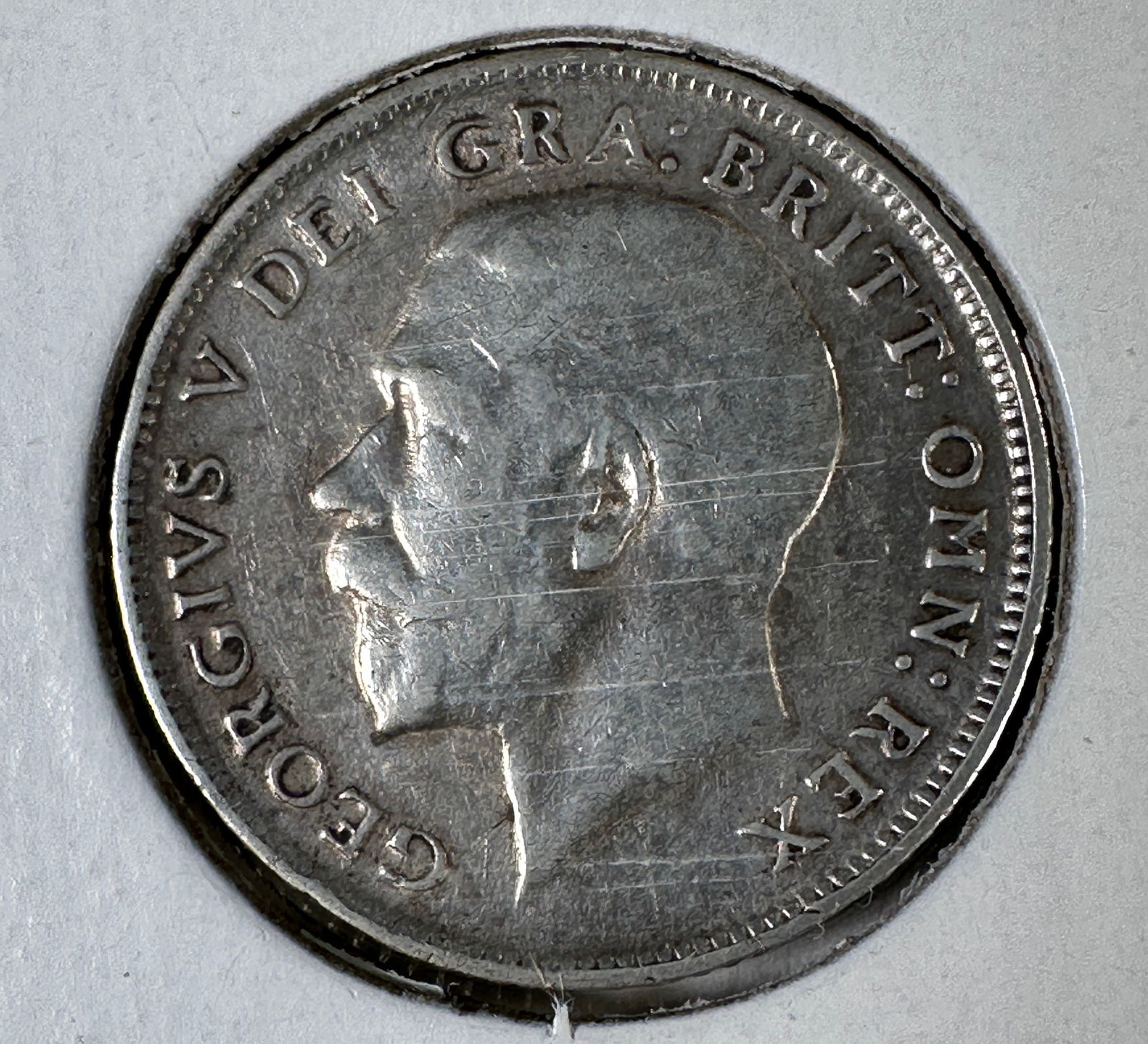 1914 Great Britain Six Pence .925 Silver Coin - George V (1 of 2)