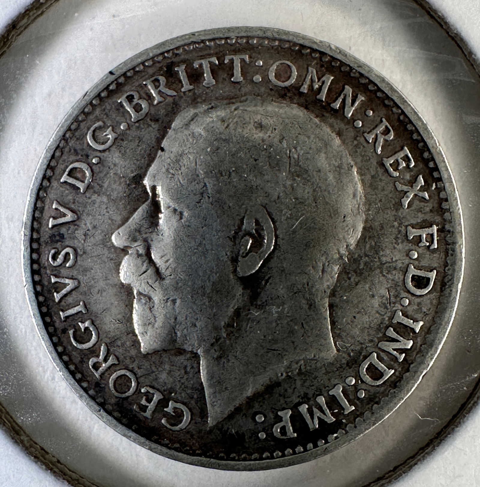 1914 Great Britain 3 Pence .925 Silver Coin - George V (1 of 2)