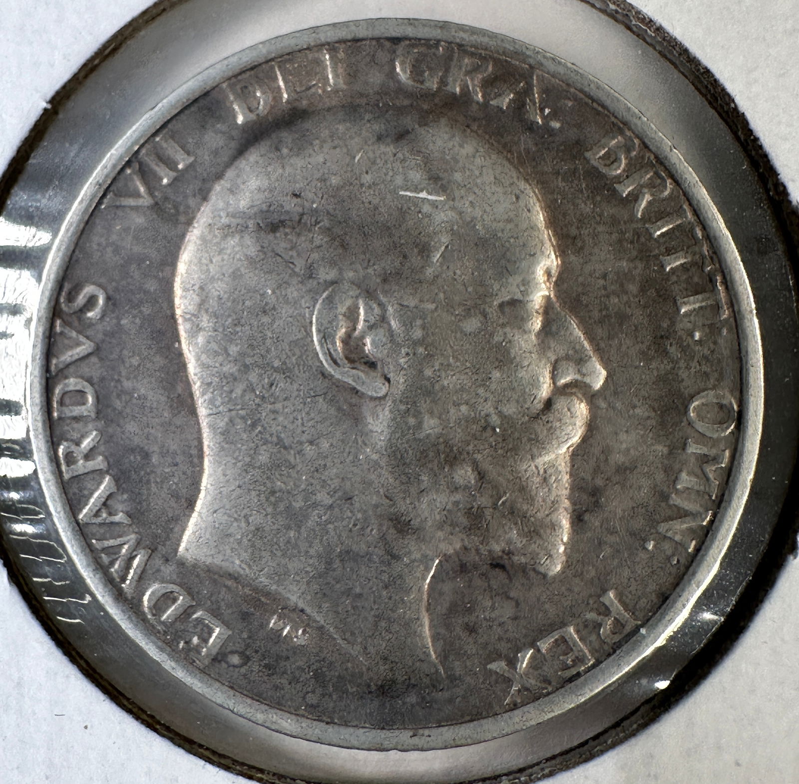1910 Great Britain One Shilling .925 Silver Coin - Edward VII (1 of 2)