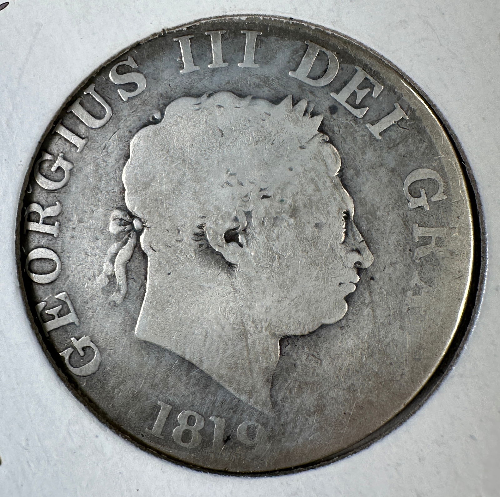 1819 Great Britain 1/2 Crown .925 Silver Coin - George III (1 of 2)