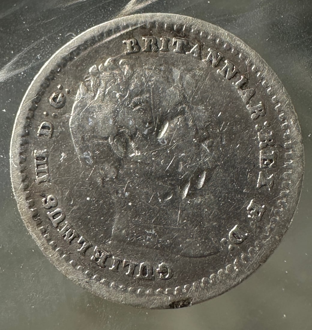 1834 Great Britain 1 1/2 Pence .925 Silver Coin - William IV: Item(s) as titled. Ungraded; condition varies. See images.