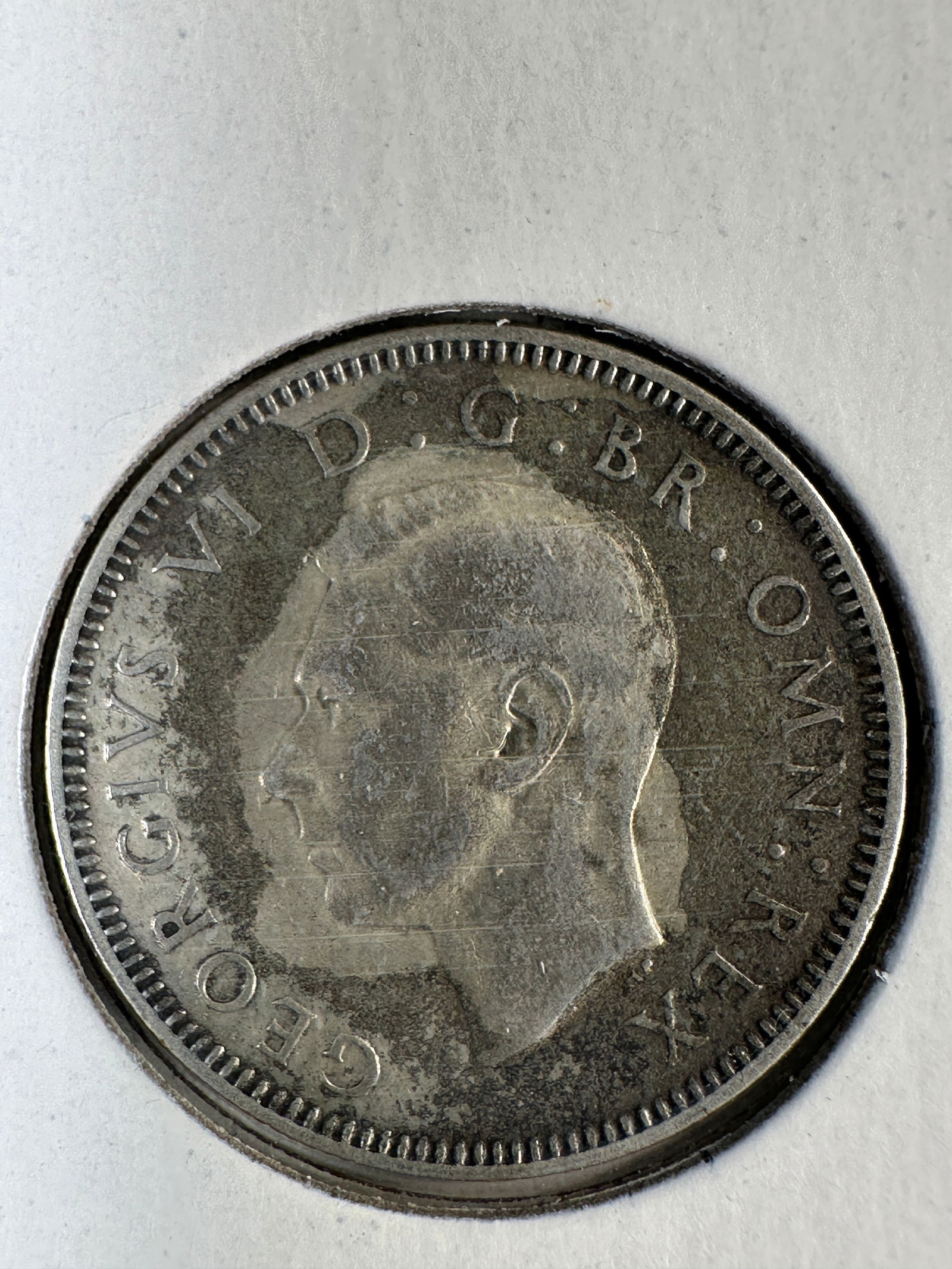 1939 Great Britain One Shilling .500 Silver Coin - Scottish Arms - George VI (1 of 2)