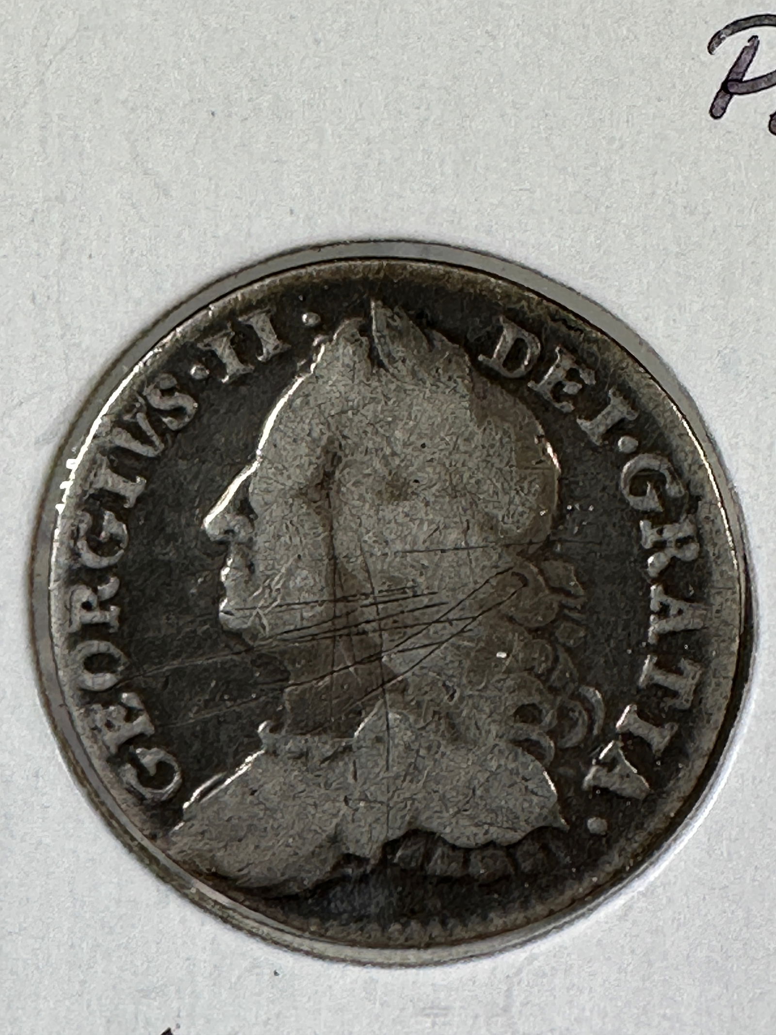 1757 Great Britain 6 Pence .925 Silver Coin - George II: Item(s) as titled. Ungraded; condition varies. See images.