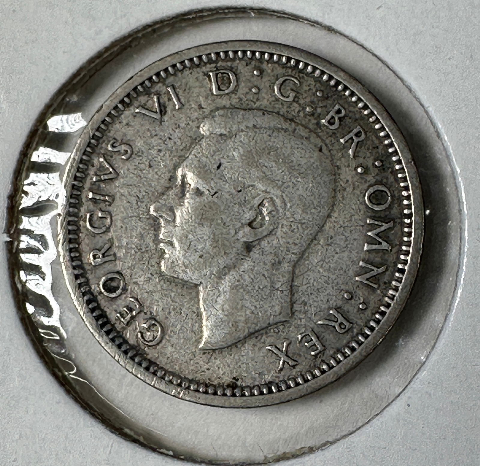1938 Great Britain 3 Pence .500 Silver Coin - George VI (1 of 2)