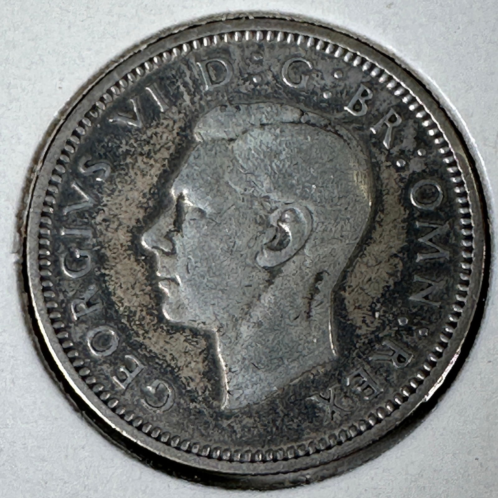 1939 Great Britain 6 Pence .500 Silver Coin - George VI (1 of 2)