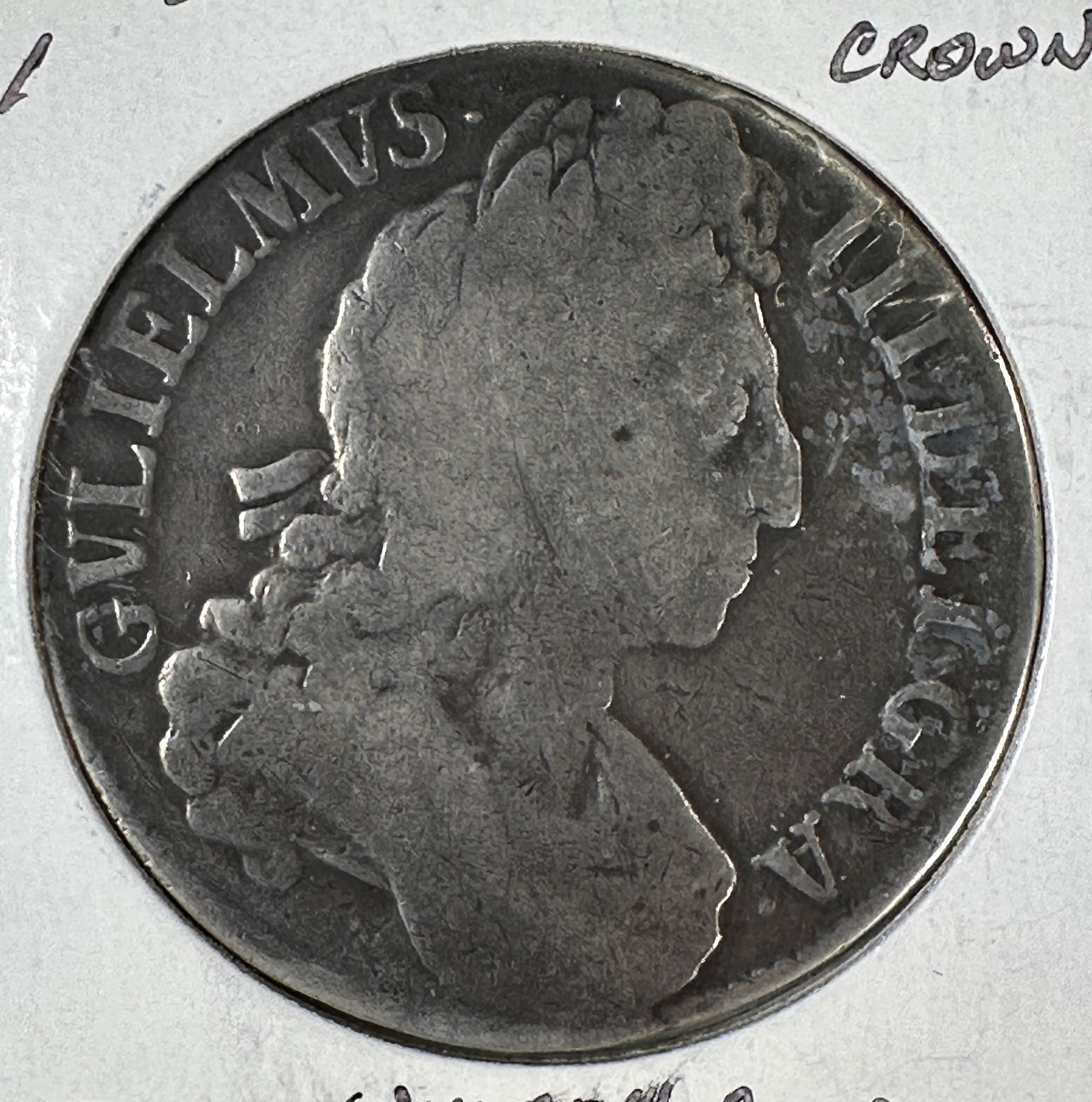 1696 Great Britain 1 Crown .925 Silver Coin - William III (1 of 2)