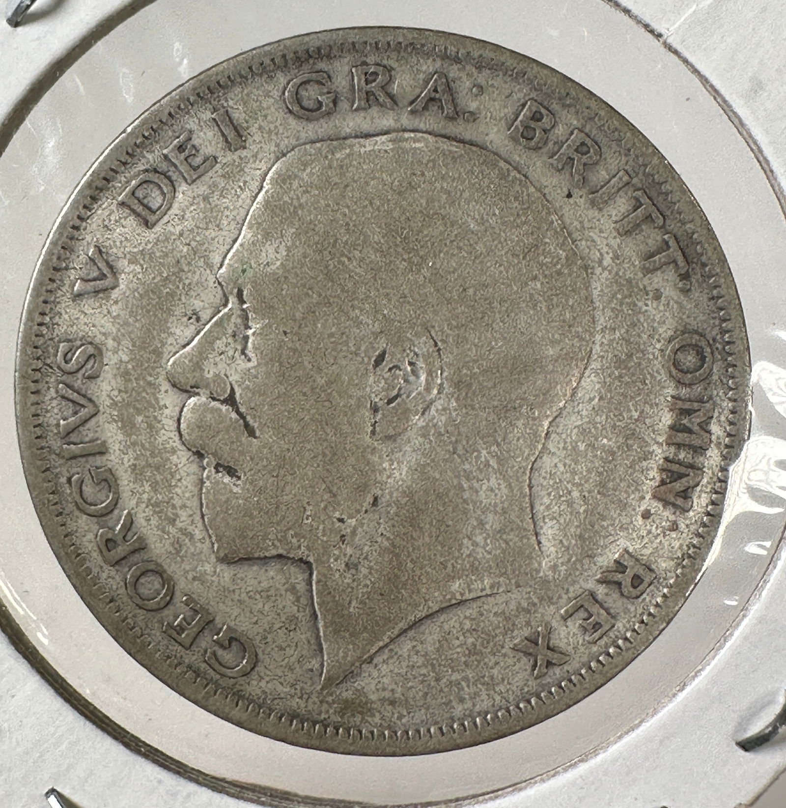 1923 Great Britain 1/2 Crown .500 Silver Coin - George V (1 of 2)