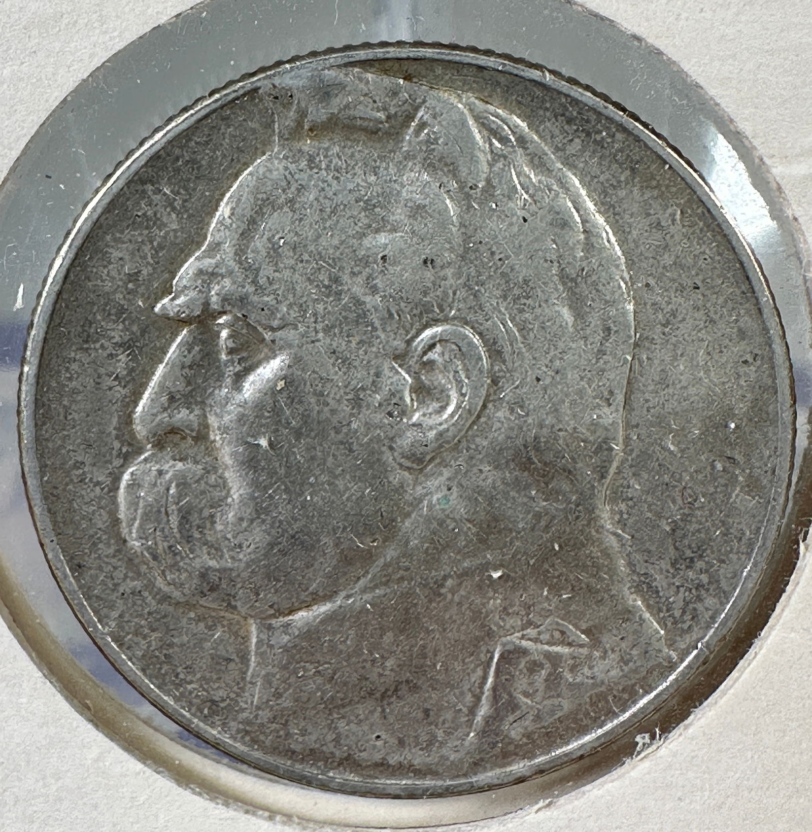 1935 Poland 5 Zlotych .750 Silver Coin - JÃ³zef PiÅ‚sudski (1 of 2)