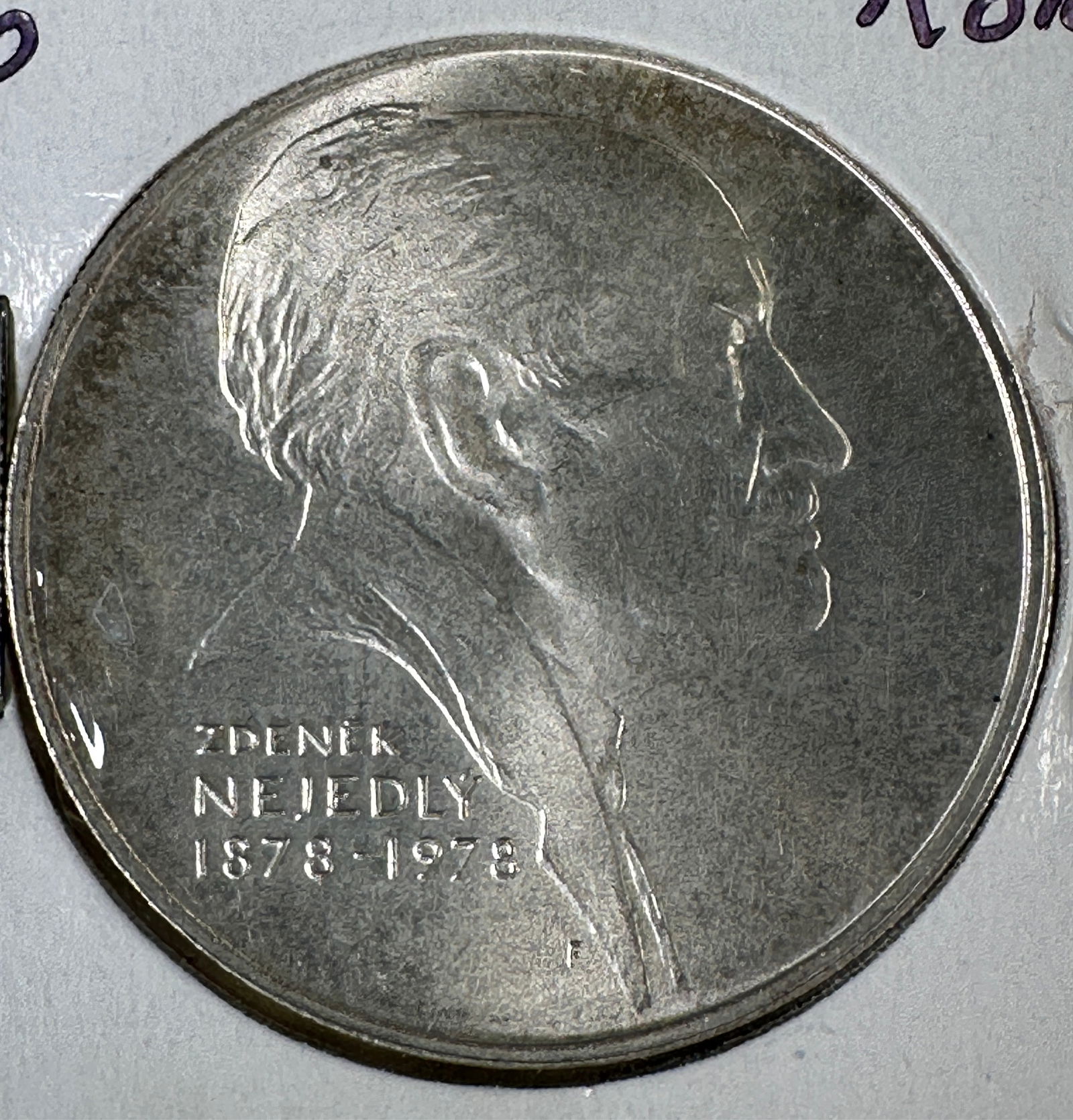 Czechoslovakia 50 Korun 1978 .700 Silver Coin - ZdenÄ›k NejedlÃ½: Item(s) as titled. Ungraded; condition varies. See images.