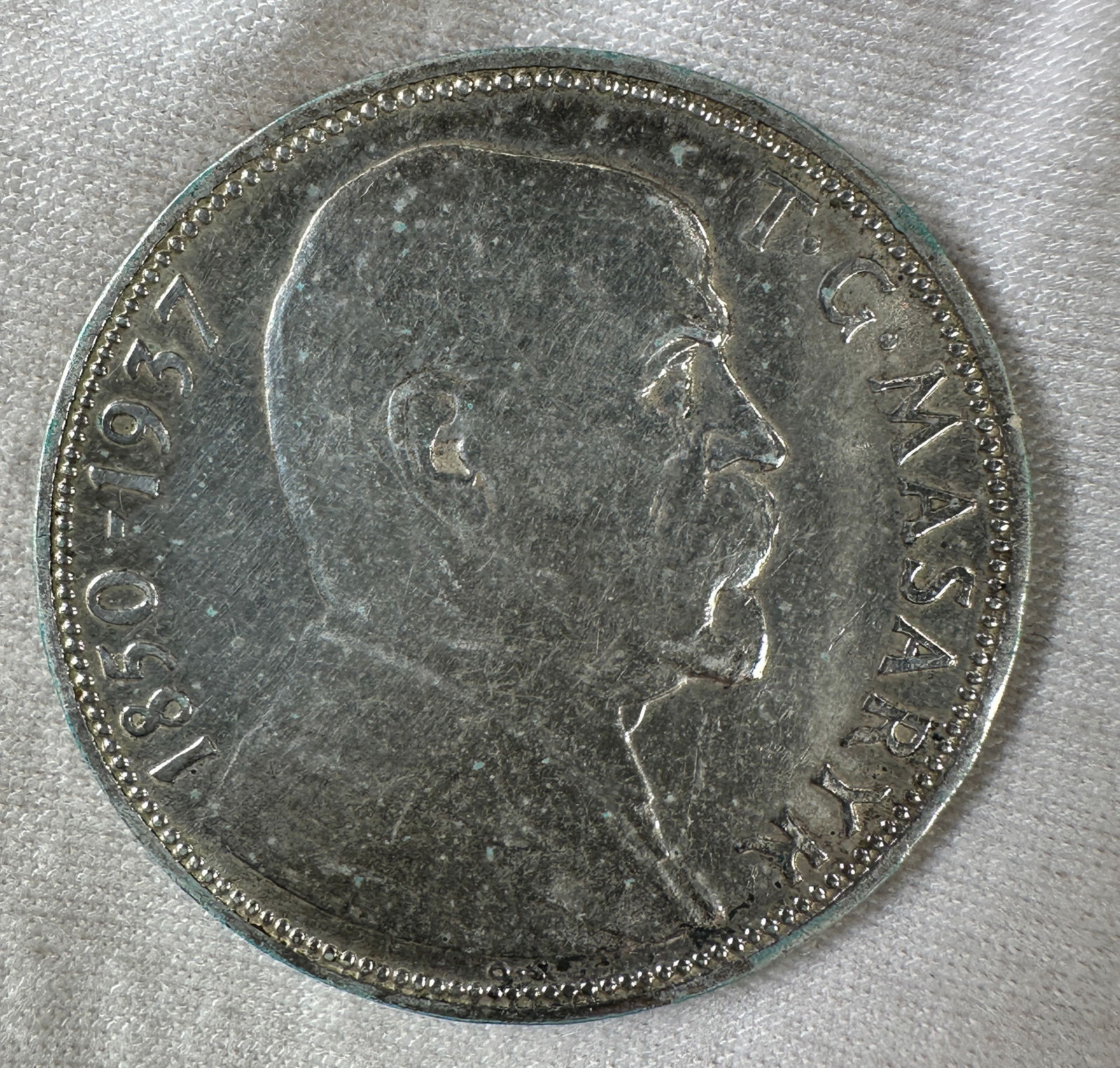 1937 Czechoslovakia 20 Korun .700 Silver Coin (1 of 2)