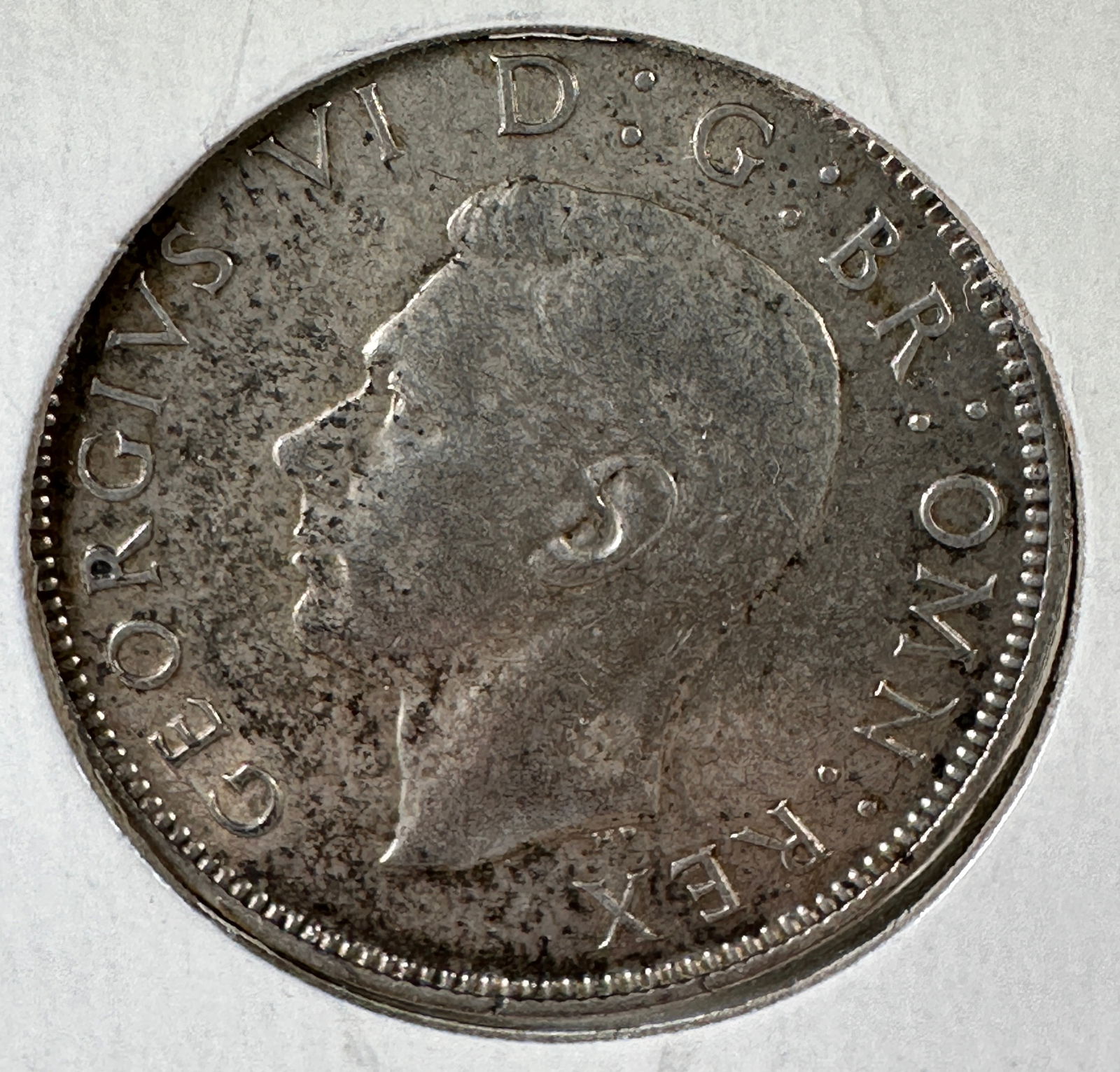 1942 Great Britain Two Shillings .500 Silver Coin - George VI (1 of 2)