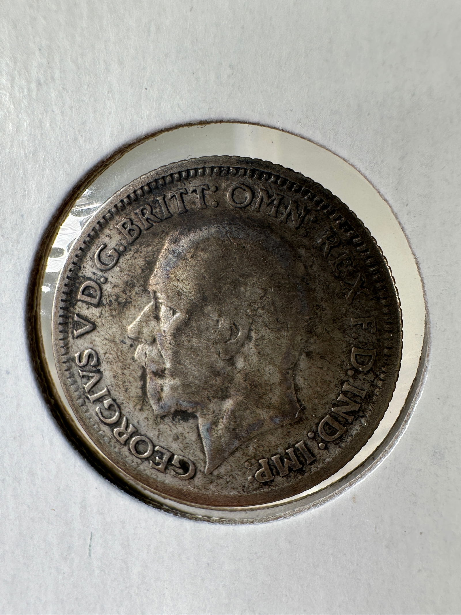 1929 Great Britain Six Pence .500 Silver Coin - George V (1 of 2)