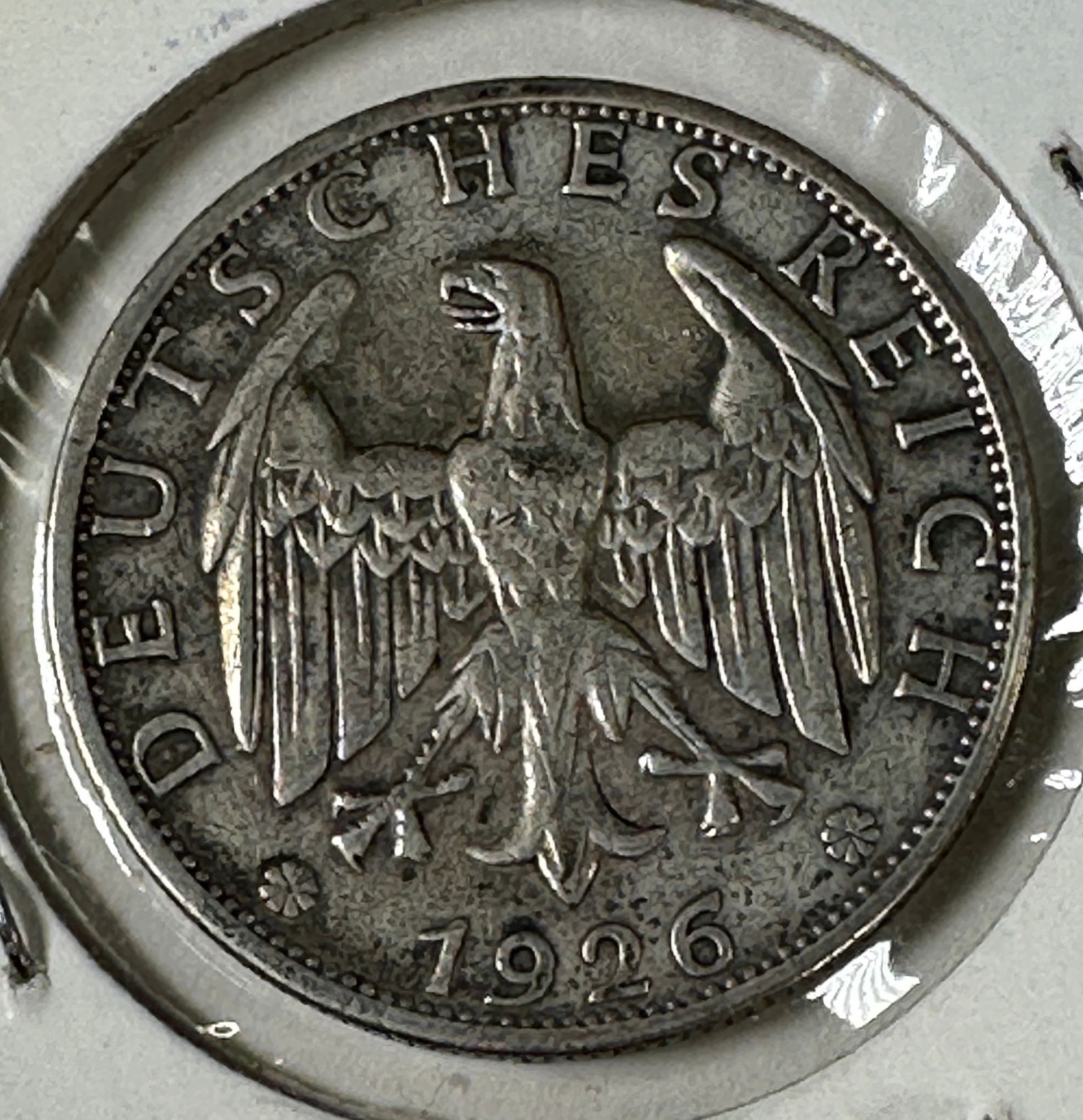 1926 Germany 2 Reichsmark .500 Silver Coin: Item(s) as titled. Ungraded; condition varies. See images.