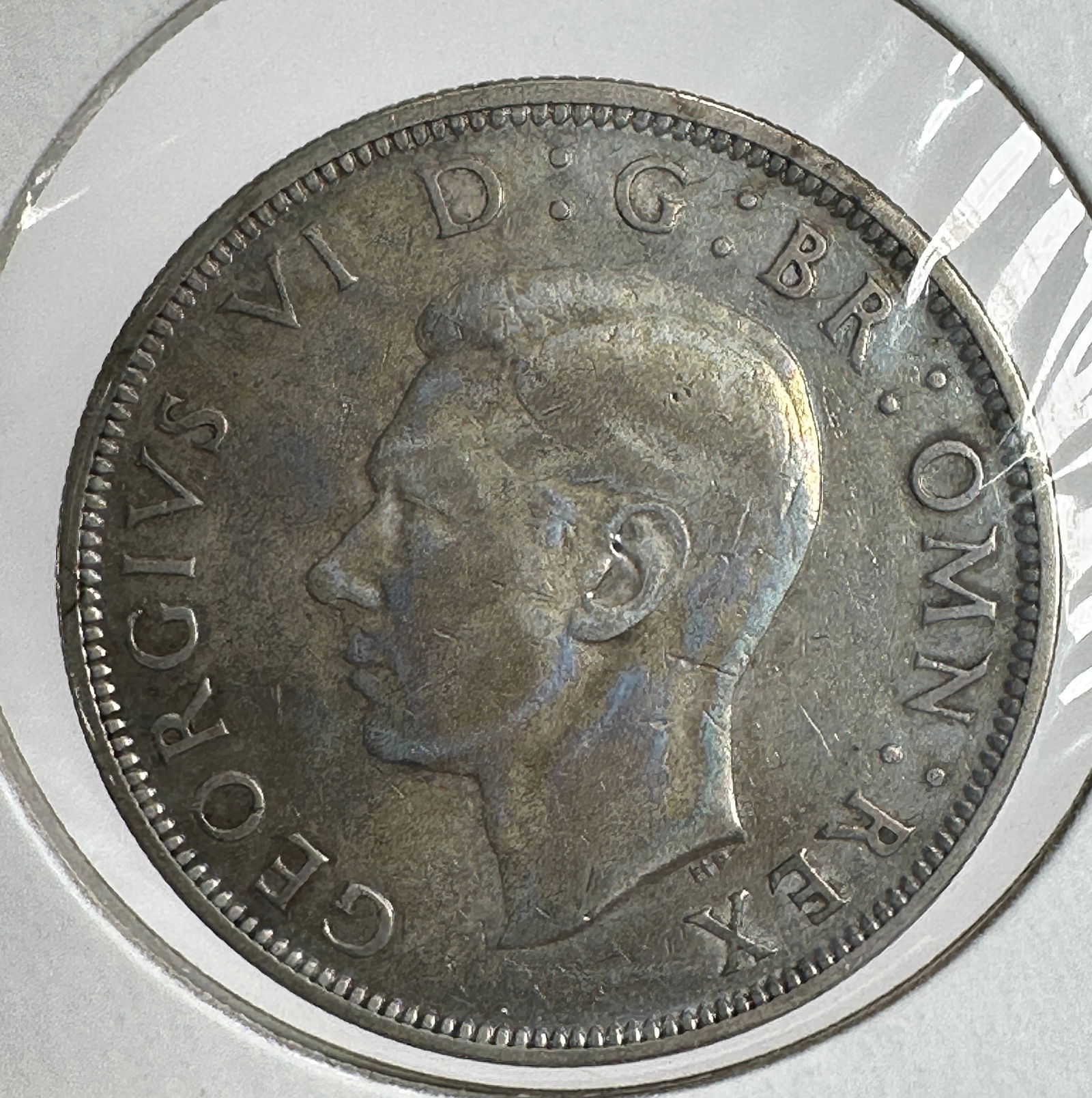 1946 Great Britain Half Crown .500 Silver Coin - George VI (1 of 2)