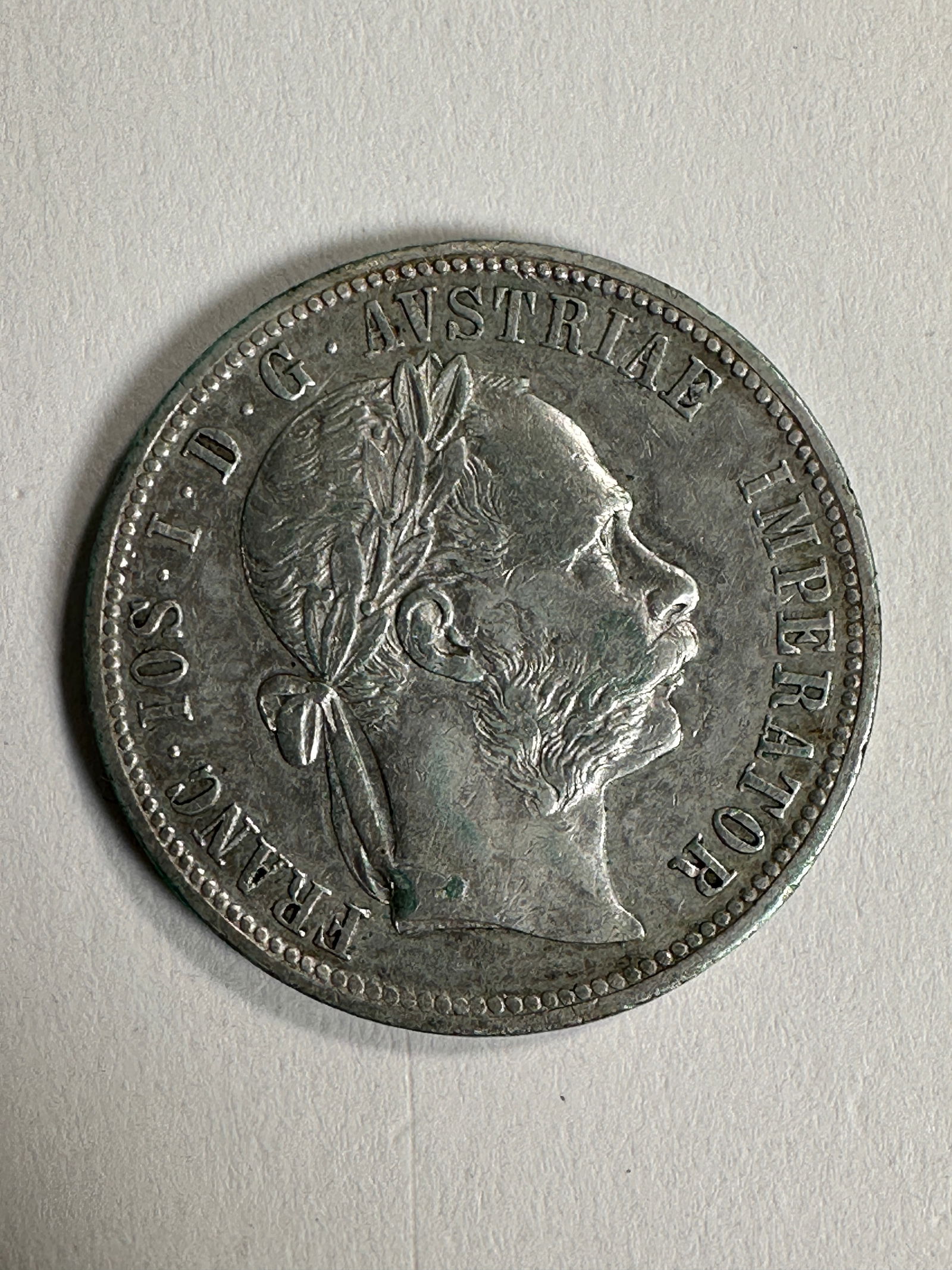 -*1890 Austria-Hungary Emp. 1 Florin .900 Silver Coin - Franz Joseph I: Item(s) as titled. Ungraded; condition varies. See images.