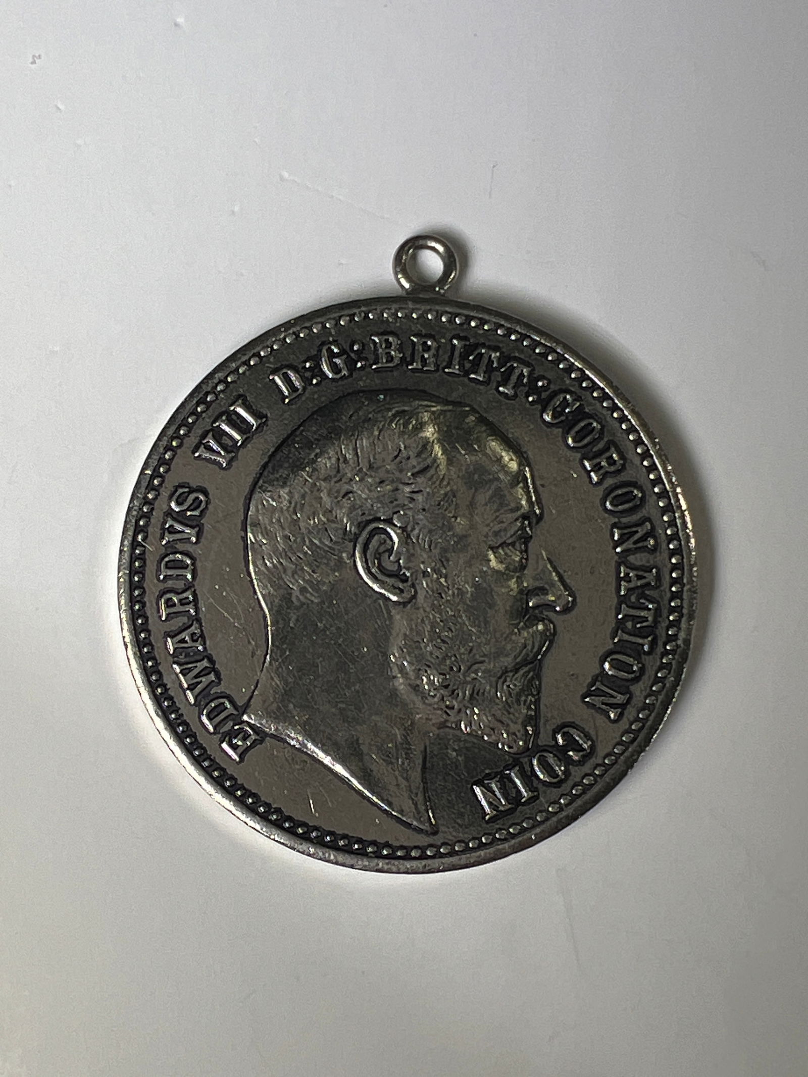 1902 Edward VII Coronation Coin Pendant (1 of 2)