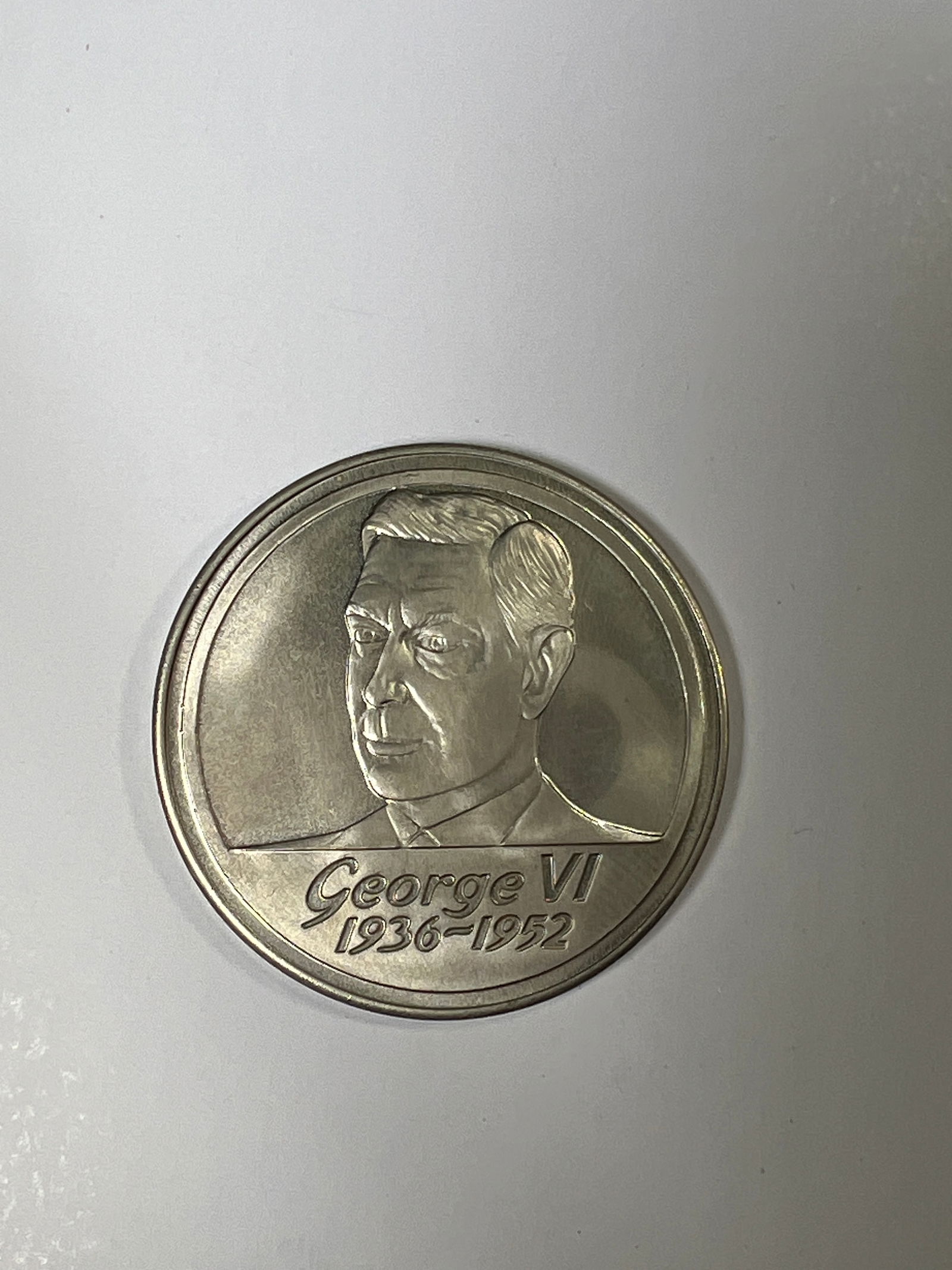 George VI - 60th Anniversary The Three Kings of 1936-1936-1996 Coin (1 of 2)