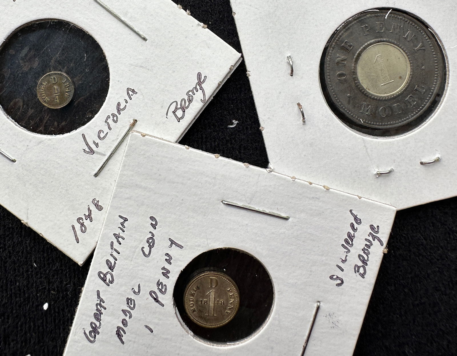 Great Britain Model Coins - 3 Coins, 1848 (1 of 2)