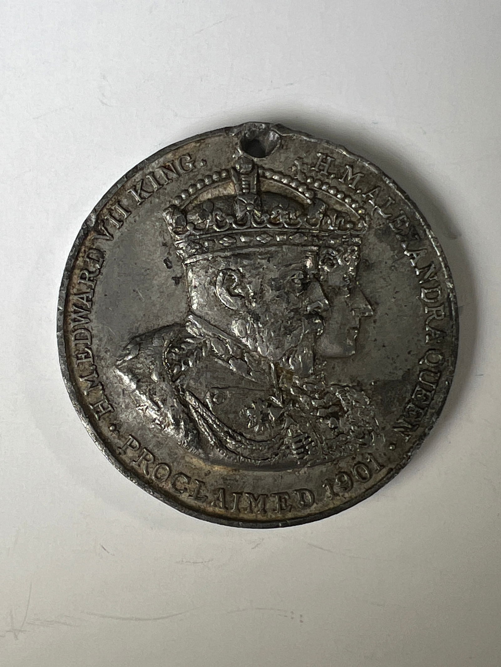 Edward VII and Queen Alexandra Coronation Proclamation Medal, 1902 (1 of 2)