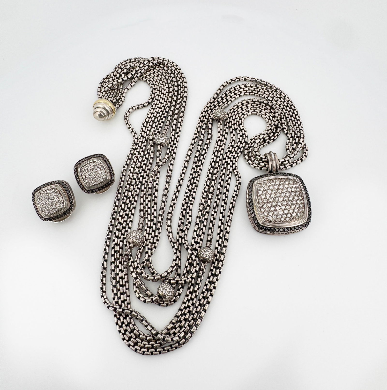 David Yurman Necklace and Earrings Set (1 of 2)
