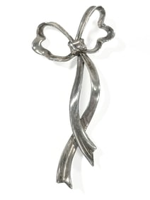 Tiffany & Co. Sterling Silver Ribbon Brooch