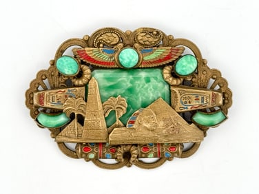 Max Neiger Egyptian Revival Brooch