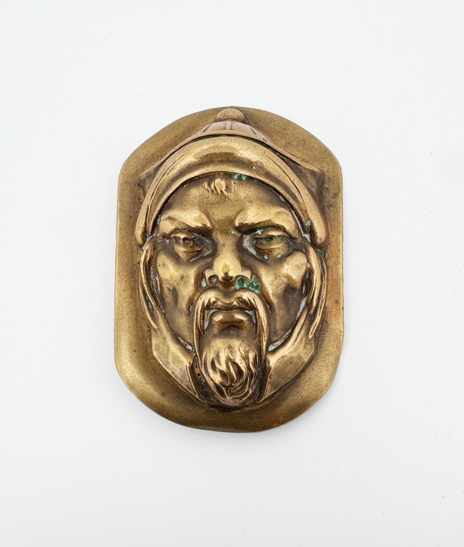 Joseff Hollywood Figural Brass Brooch (1 of 2)