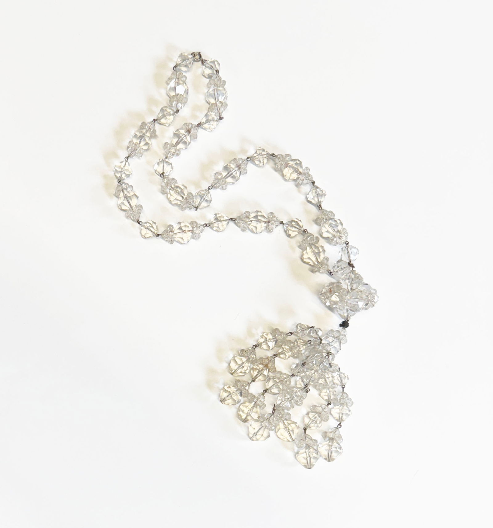 Crystal Bead Necklace with Tassel (1 of 2)