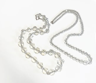 Two Crystal Bead Necklaces