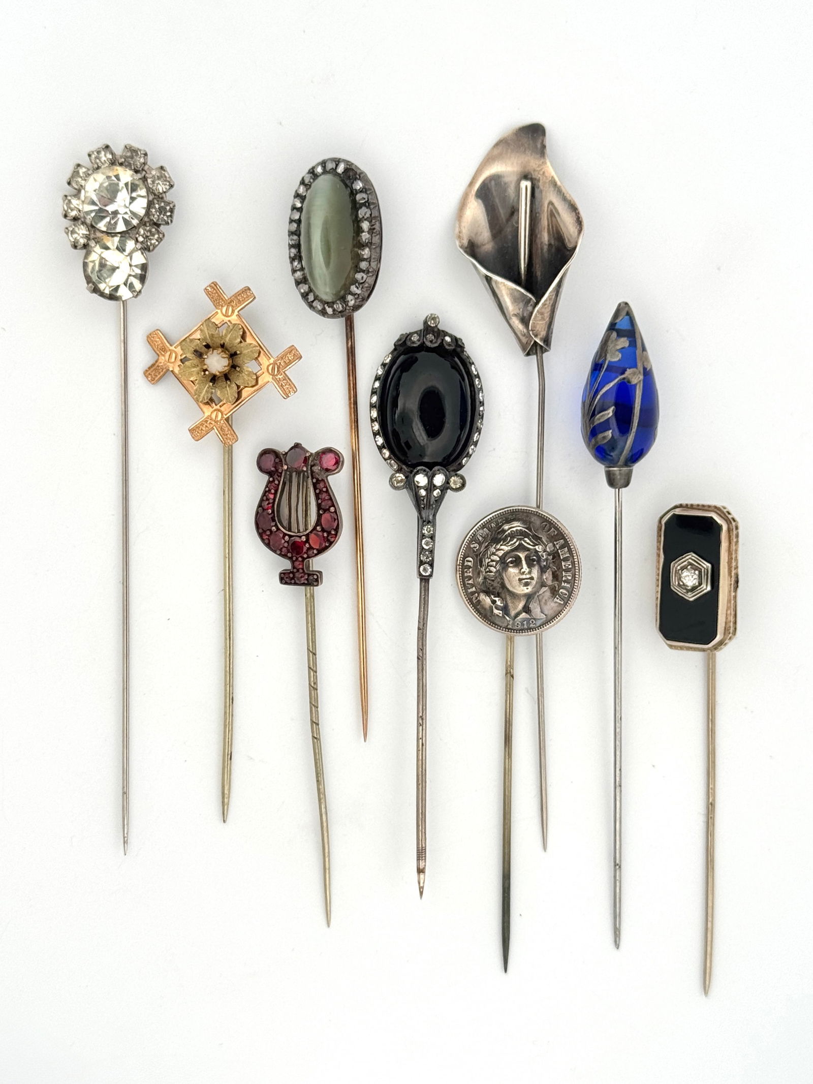 Mixed Metal Stick Pin Group (1 of 2)