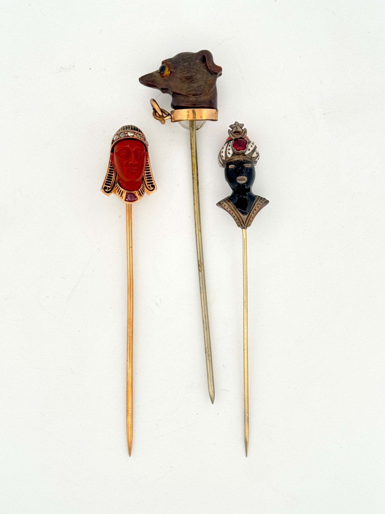 Three Antique Figural Stick Pins (1 of 3)