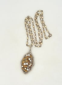 Antique Diamond & Pearl Necklace