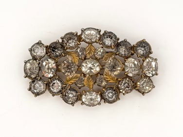 Victorian Silver Paste Brooch