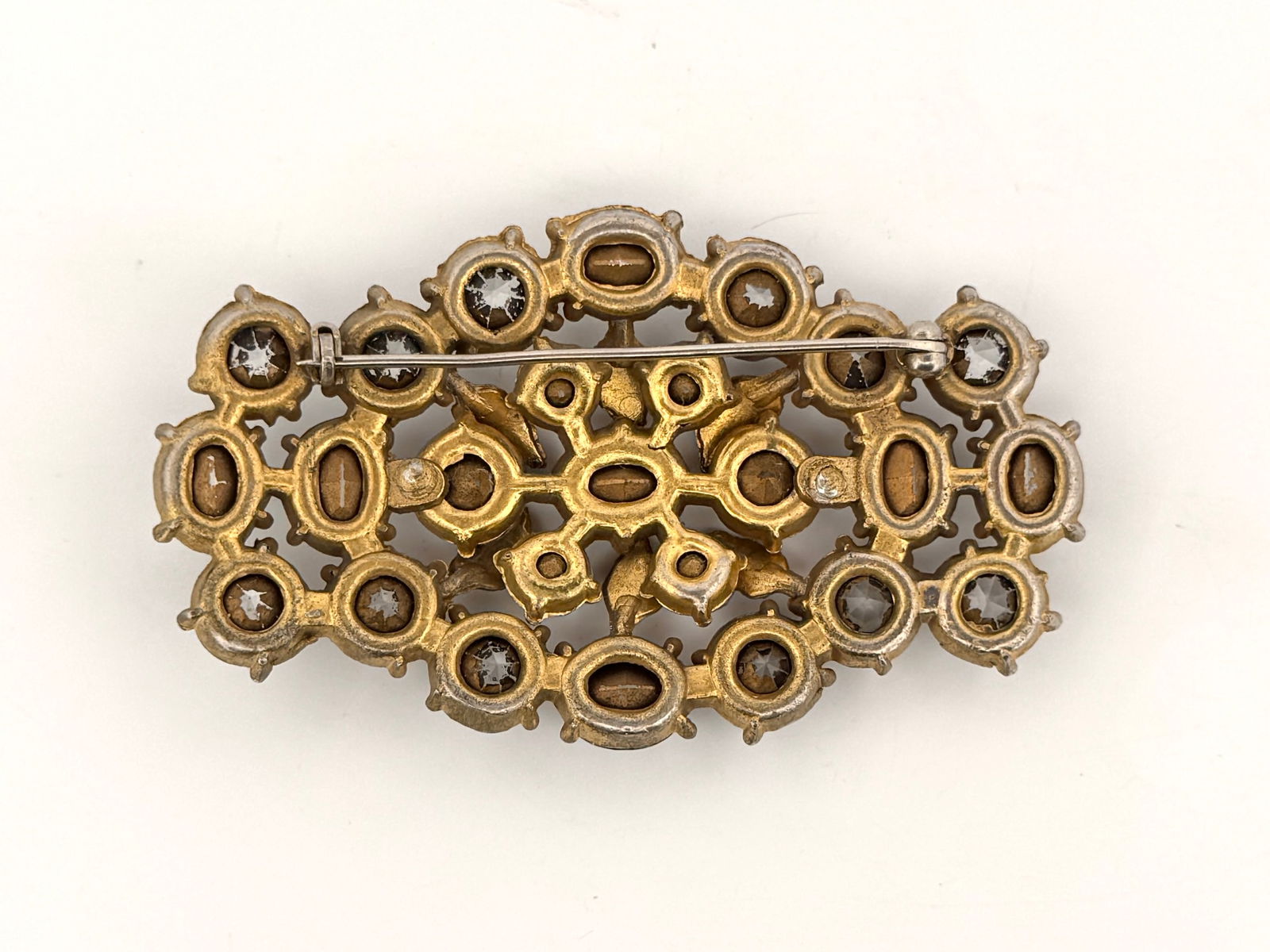 Victorian Silver Paste Brooch - 2