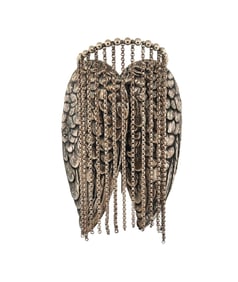 Signed Sterling Wings Brooch