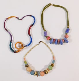 Three Beaded Necklaces