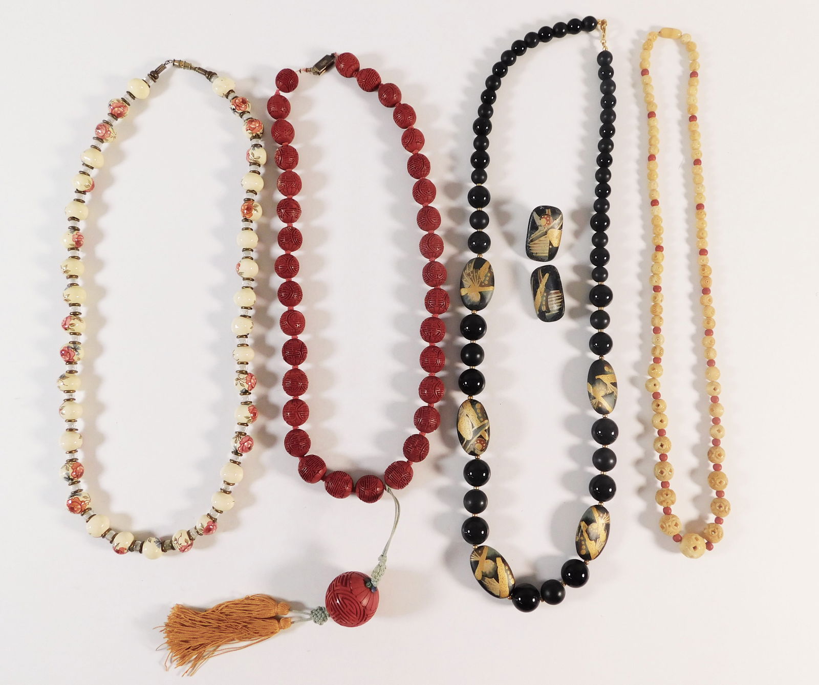 Four Beaded Necklaces & Earrings (1 of 7)