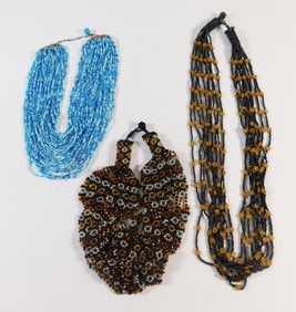 Three Beaded Necklaces